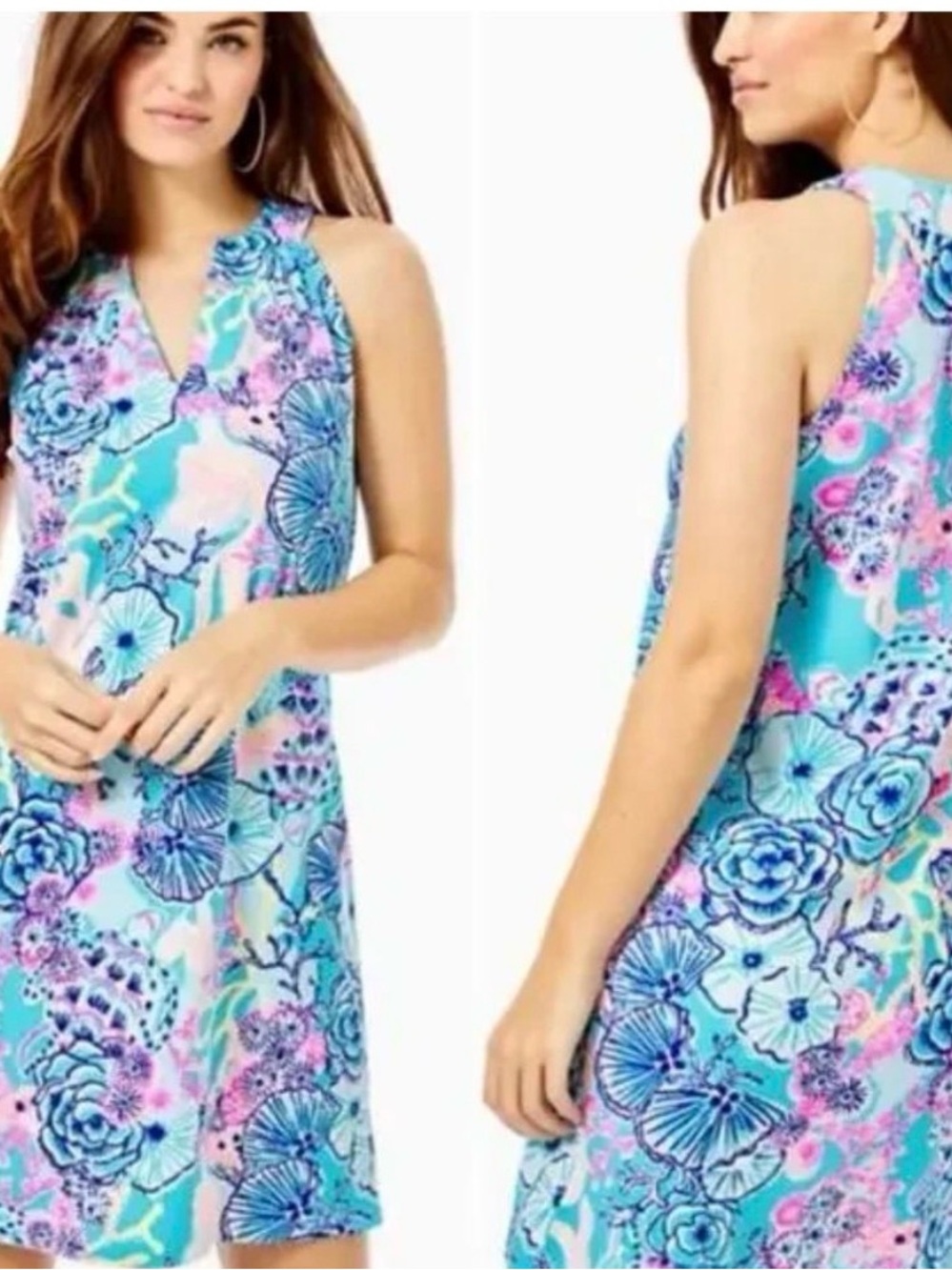 Lilly Pulitzer Ross Shift Dress Bali Blue Once Upon A Tide Size XL